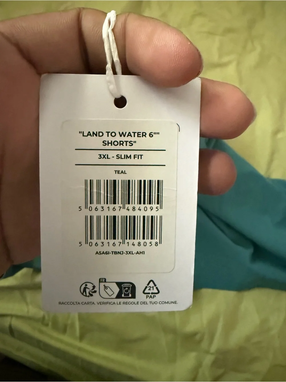 Gymshark Teal Athletic Shorts